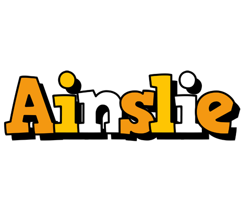 Ainslie cartoon logo