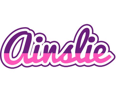 Ainslie cheerful logo