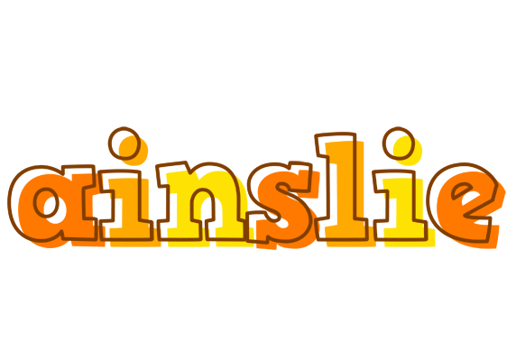 Ainslie desert logo