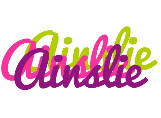 Ainslie flowers logo