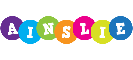 Ainslie happy logo