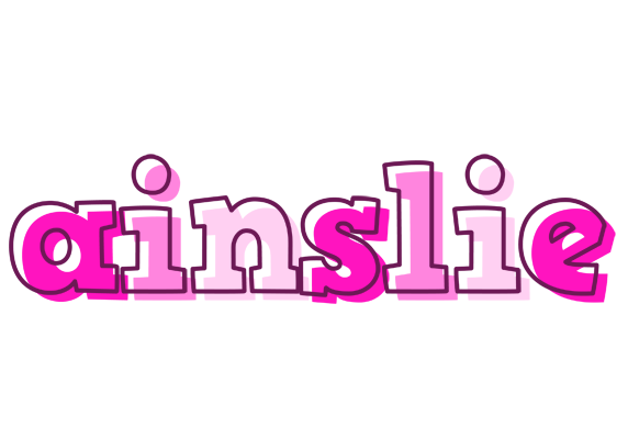 Ainslie hello logo