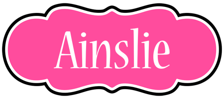 Ainslie invitation logo