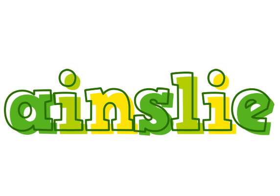 Ainslie juice logo