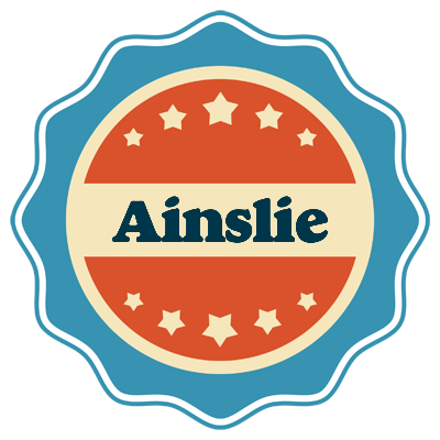 Ainslie labels logo