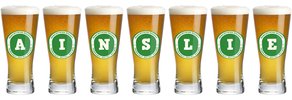 Ainslie lager logo