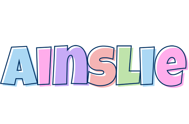 Ainslie pastel logo