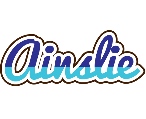 Ainslie raining logo