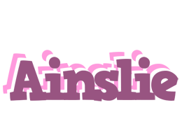 Ainslie relaxing logo