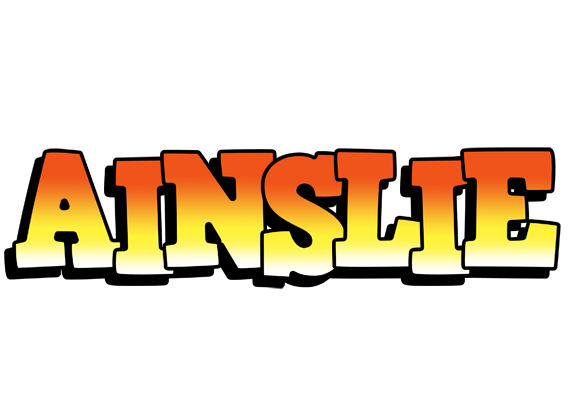 Ainslie sunset logo