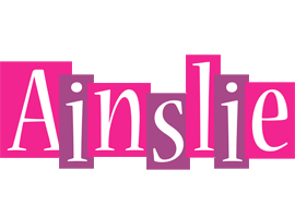 Ainslie whine logo