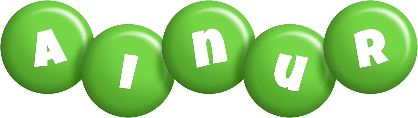 Ainur candy-green logo