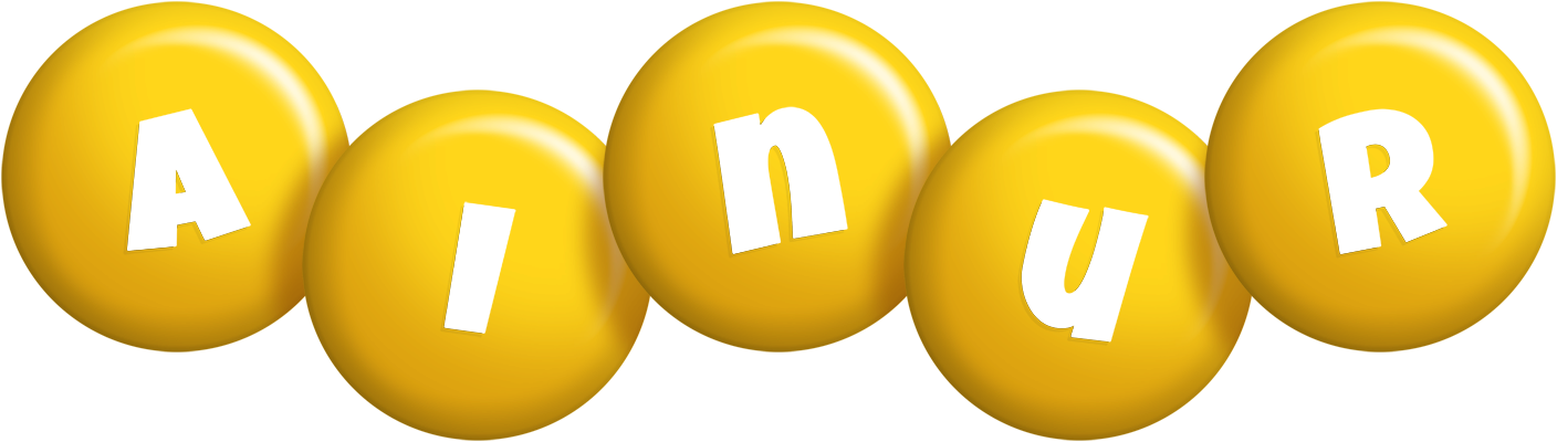 Ainur candy-yellow logo