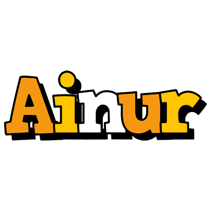 Ainur cartoon logo