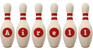 Airell bowling-pin logo
