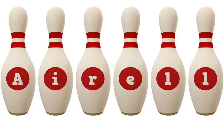 Airell bowling-pin logo