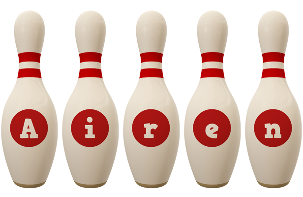 Airen bowling-pin logo