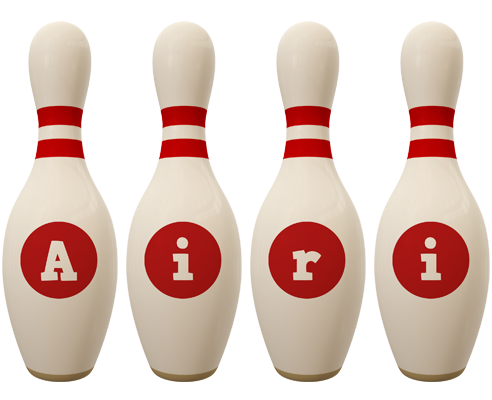 Airi bowling-pin logo