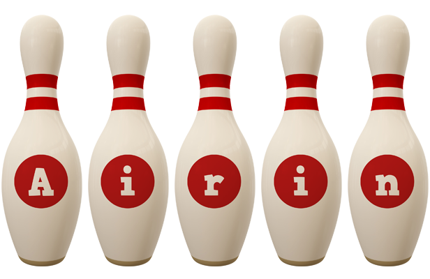 Airin bowling-pin logo