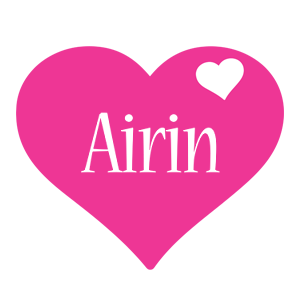 Airin love-heart logo