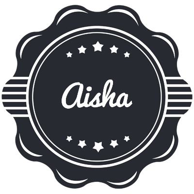 Aisha badge logo