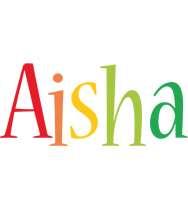 Aisha birthday logo