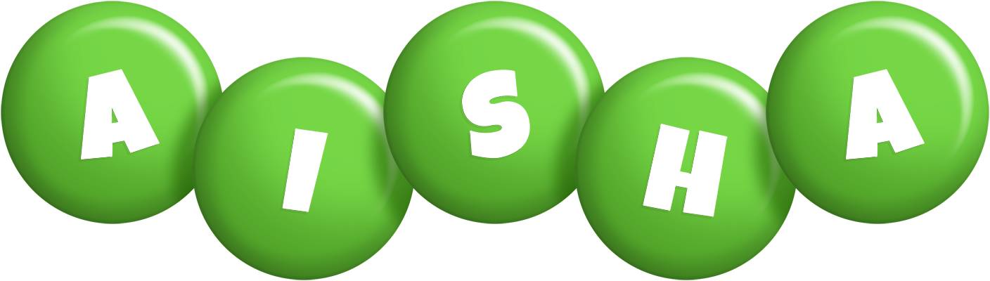 Aisha candy-green logo