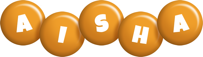 Aisha candy-orange logo