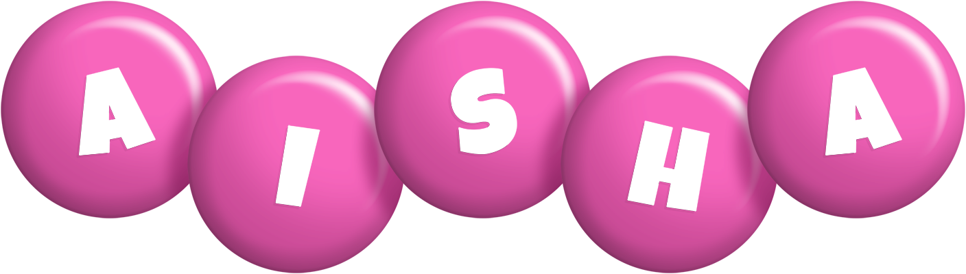 Aisha candy-pink logo