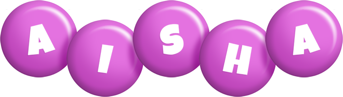 Aisha candy-purple logo