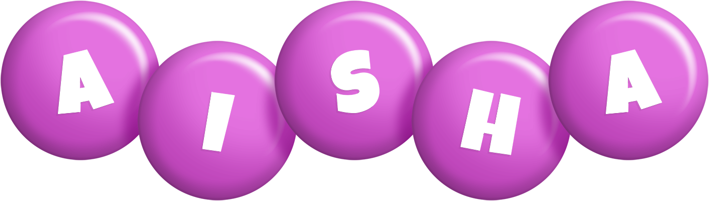 Aisha candy-purple logo