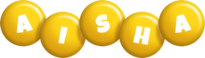 Aisha candy-yellow logo