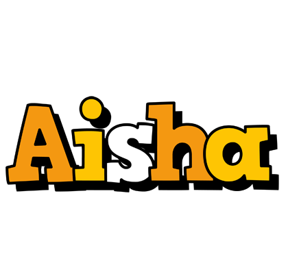 Aisha cartoon logo