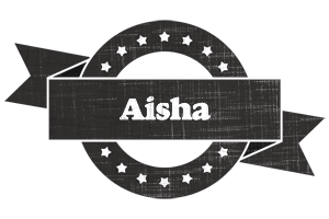 Aisha grunge logo