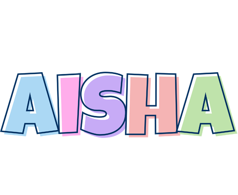 Aisha pastel logo