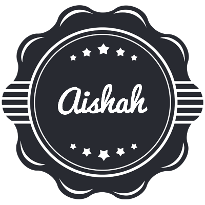 Aishah badge logo