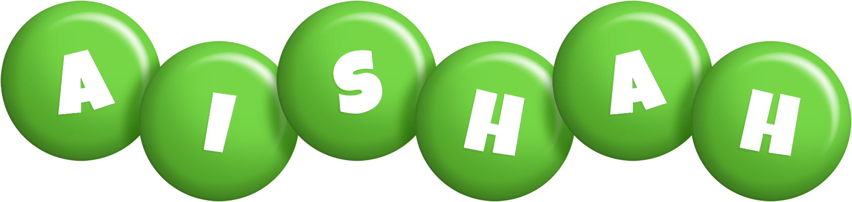 Aishah candy-green logo