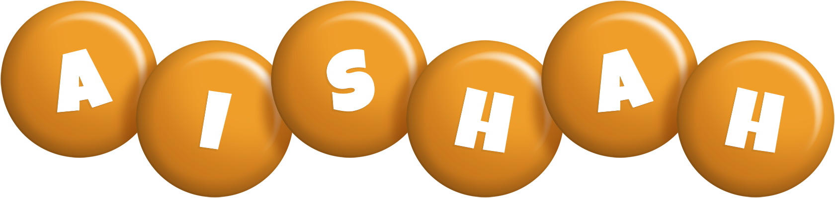 Aishah candy-orange logo