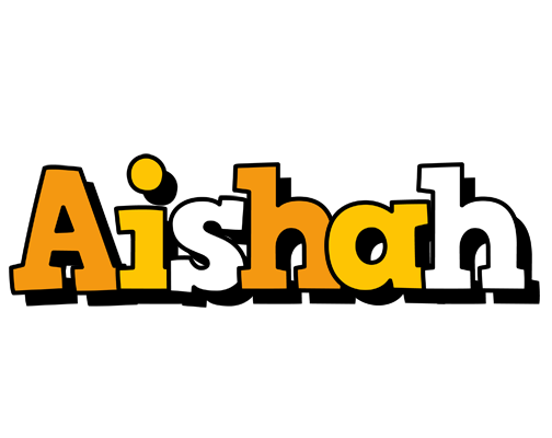 Aishah cartoon logo