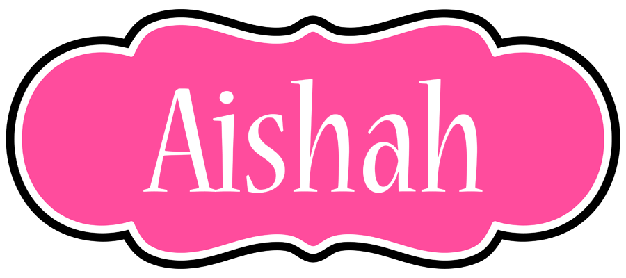 Aishah invitation logo