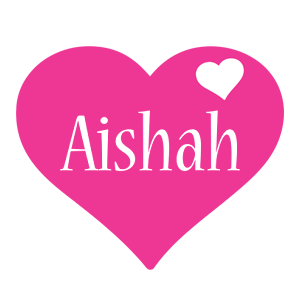  Aishah Logo  Name Logo  Generator I Love Love Heart 