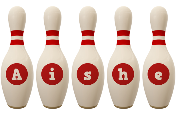 Aishe bowling-pin logo