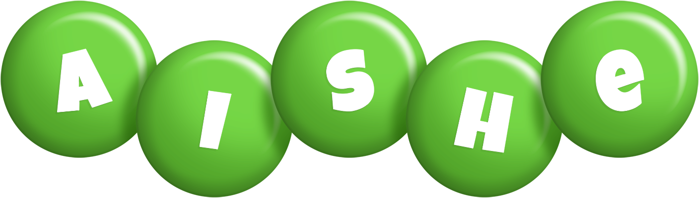Aishe candy-green logo