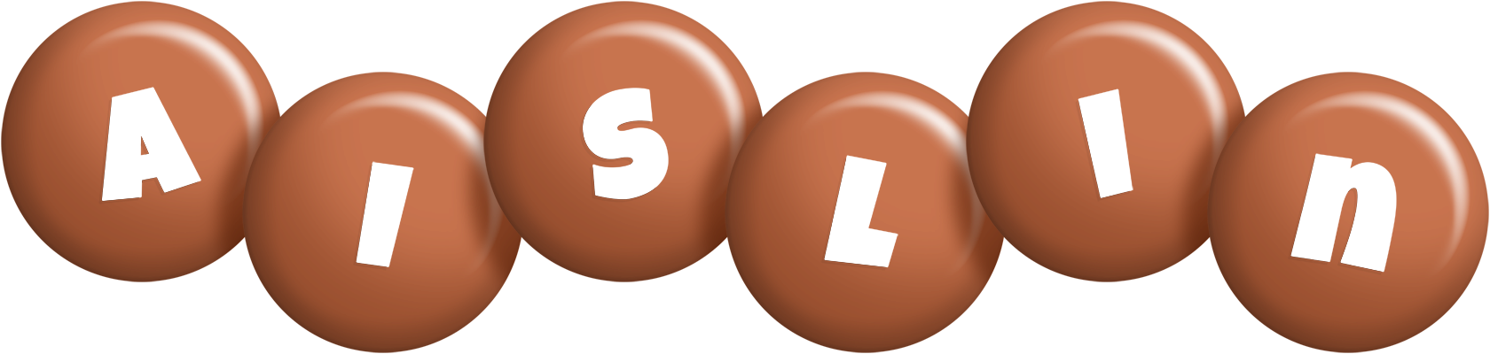 Aislin candy-brown logo