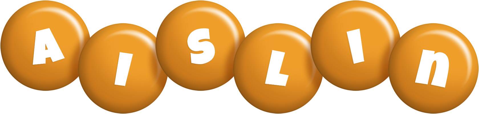 Aislin candy-orange logo