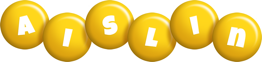 Aislin candy-yellow logo
