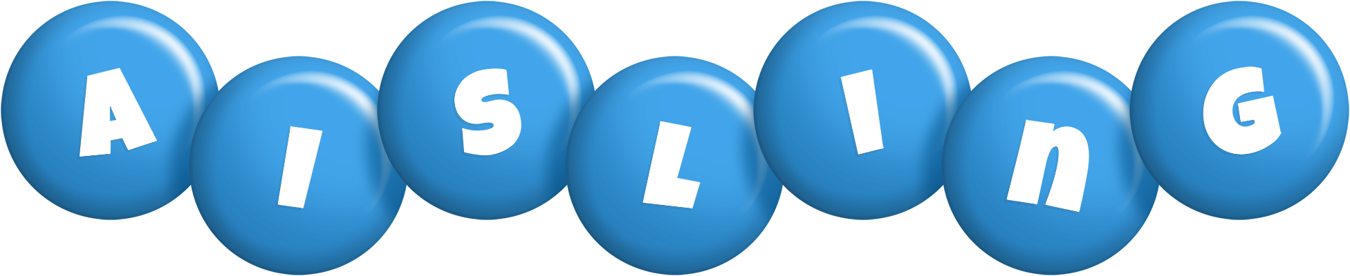 Aisling candy-blue logo