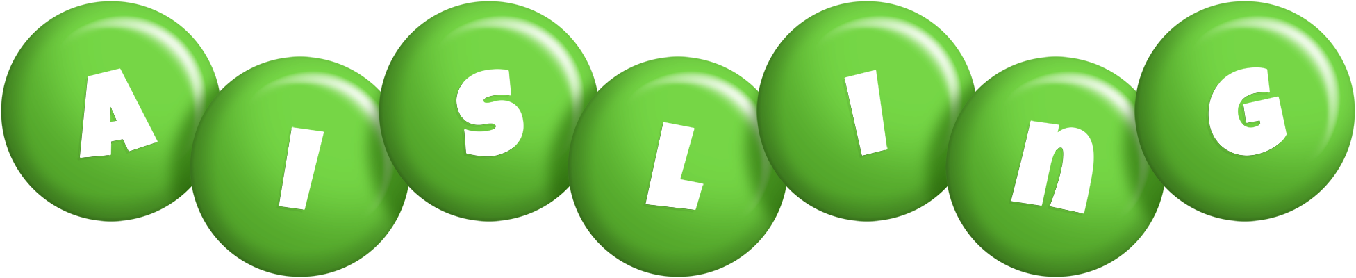 Aisling candy-green logo