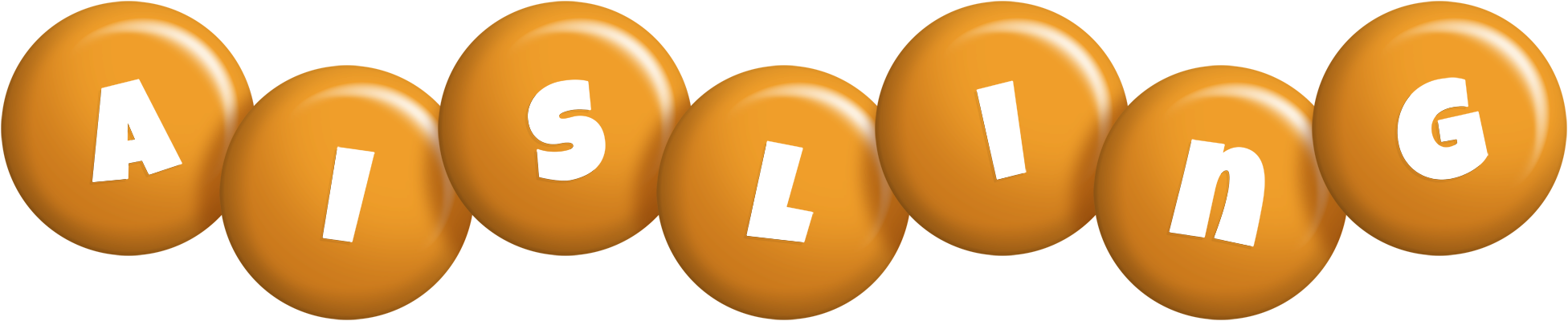 Aisling candy-orange logo