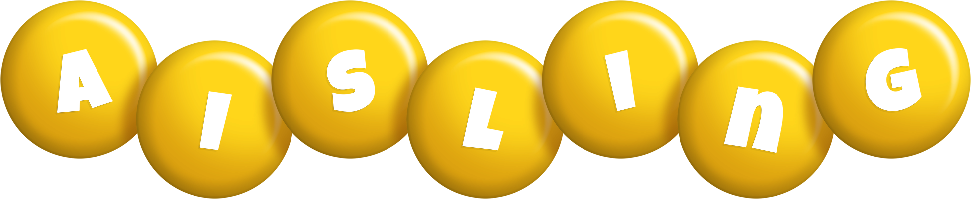 Aisling candy-yellow logo